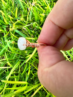 Precious Gemstone Wire Wrapped Rings