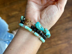 Turquoise & Swarovski Crystal Bracelet