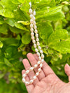 White Keshi Pearl Strand Necklace