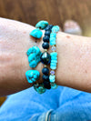 Turquoise & Swarovski Crystal Bracelet