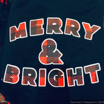 Merry And Bright Sweatshirt-EOY2020, Made in the USA-Womens Artisan USA American Made Clothing Accessories