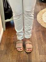 KanCan White Skinny Distressed Jeans