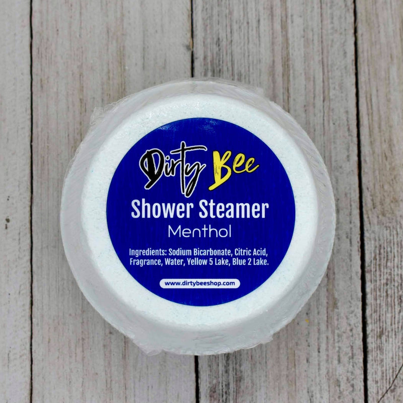 Menthol Shower Steamer - On Hand-All-Natural, Bath & Body, body, Dirty Bee, Dropship, Menthol, Shower Steamer-Womens Artisan USA American Made Clothing Accessories