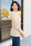 A Little Puff In Your Sleeve in Taupe - On Hand-11-10-2020, 11-20-2020, 1XL, 2XL, 3XL, BFCM2020, Bonus, Group A, Group B, Group C, Group D, Large, Made in the USA, Medium, On hand, Small, Tops, XL, XS-Small-Womens Artisan USA American Made Clothing Accessories