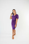 Cute Comfort Dress In Purple - On Hand-1XL, 2XL, 3XL, 8-13-2020, BFCM2020, Dresses, Group A, Group B, Group C, Group D, Group T, Group V, Large, Made in the USA, Medium, Plus, Small, XL, XS-Womens Artisan USA American Made Clothing Accessories