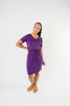 Cute Comfort Dress In Purple - On Hand-1XL, 2XL, 3XL, 8-13-2020, BFCM2020, Dresses, Group A, Group B, Group C, Group D, Group T, Group V, Large, Made in the USA, Medium, Plus, Small, XL, XS-Womens Artisan USA American Made Clothing Accessories