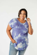 Reflections On Blue Water Top - On Hand-1XL, 2XL, 3XL, 8-13-2020, BFCM2020, Group A, Group B, Group C, Group D, Group T, Large, Made in the USA, Medium, On hand, Plus, Small, Tops, XL, XS-Small-Womens Artisan USA American Made Clothing Accessories