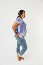 Reflections On Blue Water Top - On Hand-1XL, 2XL, 3XL, 8-13-2020, BFCM2020, Group A, Group B, Group C, Group D, Group T, Large, Made in the USA, Medium, On hand, Plus, Small, Tops, XL, XS-Small-Womens Artisan USA American Made Clothing Accessories