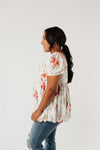 You're A Sweetheart Floral Top - On Hand-1XL, 2XL, 3XL, 8-18-2020, BFCM2020, Group A, Group B, Group C, Group D, Large, Made in the USA, Medium, On hand, Plus, Small, Tops-Medium-Womens Artisan USA American Made Clothing Accessories