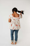You're A Sweetheart Floral Top - On Hand-1XL, 2XL, 3XL, 8-18-2020, BFCM2020, Group A, Group B, Group C, Group D, Large, Made in the USA, Medium, On hand, Plus, Small, Tops-Medium-Womens Artisan USA American Made Clothing Accessories