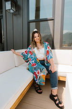 Bird of Paradise Kimono-1XL, 2XL, 4-22-2021, 8-12-2020, 8-6-2020, BFCM2020, Bonus, Final Few Friday, Group A, Group B, Group C, Group D, Group T, Group U, Group X, Group Y, Group Z, July2021SummerSale, Large, Made in the USA, Medium, Plus, Reshoots, Small, SummerContest2021Part2, Tops, XL-Womens Artisan USA American Made Clothing Accessories