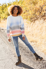 Blurred Lines Sweater-10-22-2020, 1XL, 2XL, 3XL, BFCM2020, Final Few Friday, Group A, Group B, Group C, Group D, Group V, Large, Medium, Plus, Small, Tops, XL, XS-Womens Artisan USA American Made Clothing Accessories