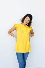 Build Me Up Buttercup Top In Yellow-1XL, 2XL, 8-11-2020, Group A, Group B, Group C, Group D, Group Y, Large, Made in the USA, Medium, Plus, SiteWide21, Small, Tops, XL-Womens Artisan USA American Made Clothing Accessories