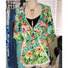 Vibrant Floral Romper--Womens Artisan USA American Made Clothing Accessories