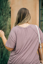 Cozy Cool Tee in Lavender - On Hand-10-1-2020, 1XL, 2XL, 3XL, BFCM2020, Group A, Group B, Group C, Group D, Group S, Group V, Large, Made in the USA, Medium, Plus, Small, Tops, XL, XS-XS-Womens Artisan USA American Made Clothing Accessories