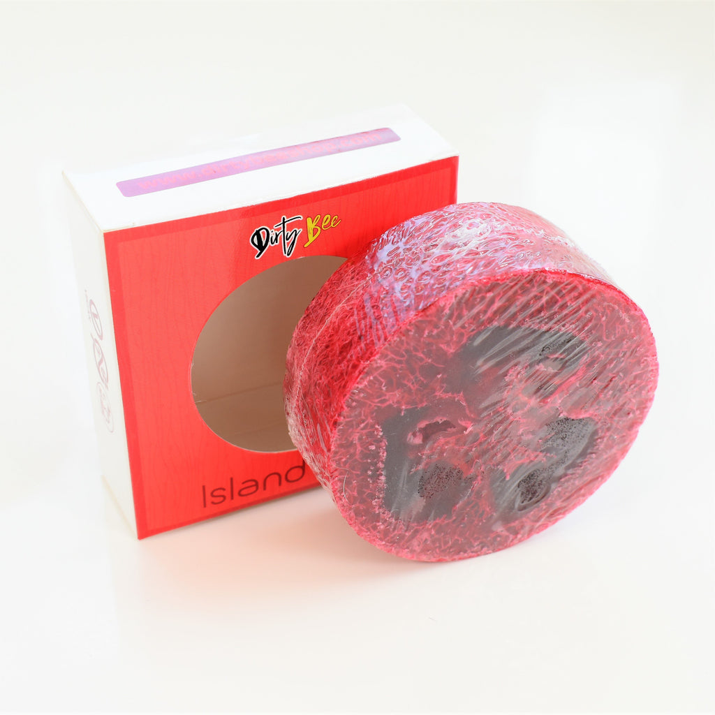 Island Pink Loofah Soap - On Hand-Bath & Body, body, Dirty Bee, Dropship, Island Pink, Loofah Soap, Made in the USA, Soap-Womens Artisan USA American Made Clothing Accessories