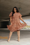 Fall Fancy Tiered Dress In Sunrise - On Hand-10-2-2020, 1XL, 2XL, 3XL, 9-22-2020, BFCM2020, Bonus, Dresses, Group A, Group B, Group C, Group D, Group S, Group T, Group V, Large, Made in the USA, Medium, Plus, Small, XL, XS-Small-Womens Artisan USA American Made Clothing Accessories