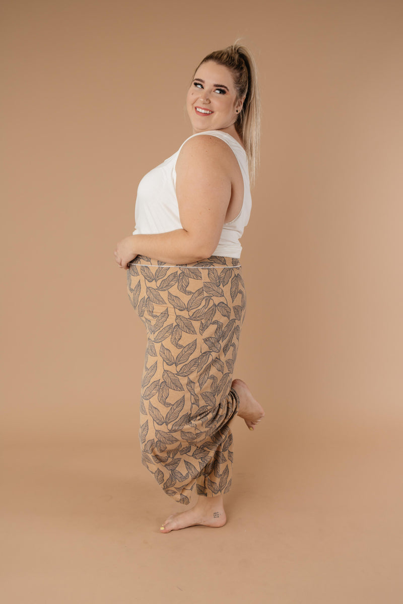 Fallen Leaves Wide Leg Pants - On Hand-1XL, 2XL, 3XL, 9-10-2020, BFCM2020, Bottoms, Group A, Group B, Group C, Group D, Group S, Large, Made in the USA, Medium, Plus, Small, Warehouse Sale, XL, XS-Medium-Womens Artisan USA American Made Clothing Accessories