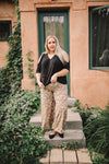 Fallen Leaves Wide Leg Pants - On Hand-1XL, 2XL, 3XL, 9-10-2020, BFCM2020, Bottoms, Group A, Group B, Group C, Group D, Group S, Large, Made in the USA, Medium, Plus, Small, Warehouse Sale, XL, XS-Medium-Womens Artisan USA American Made Clothing Accessories