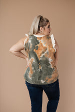 Falling Leaves Textured Tie Dye Top-1XL, 2XL, 3XL, 9-10-2020, Group A, Group B, Group C, Group D, Group T, LaborDay2021, Large, Made in the USA, Medium, Plus, Small, Tops, XL, XS-Womens Artisan USA American Made Clothing Accessories