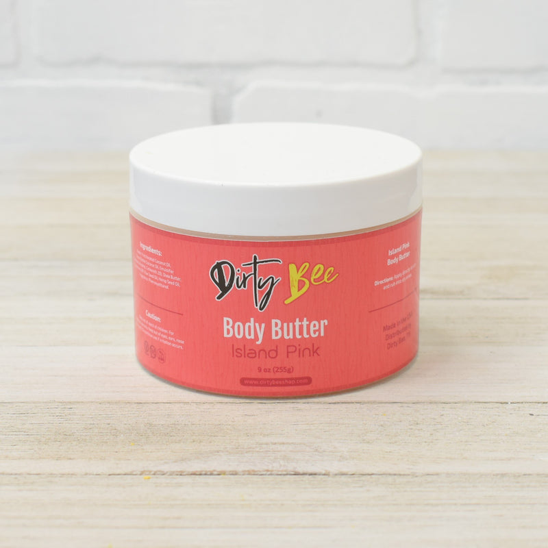 Island Pink Body Butter - On Hand-Bath & Body, body, Body Butter, Dirty Bee, Dropship, Island Pink, RETAIL-Womens Artisan USA American Made Clothing Accessories
