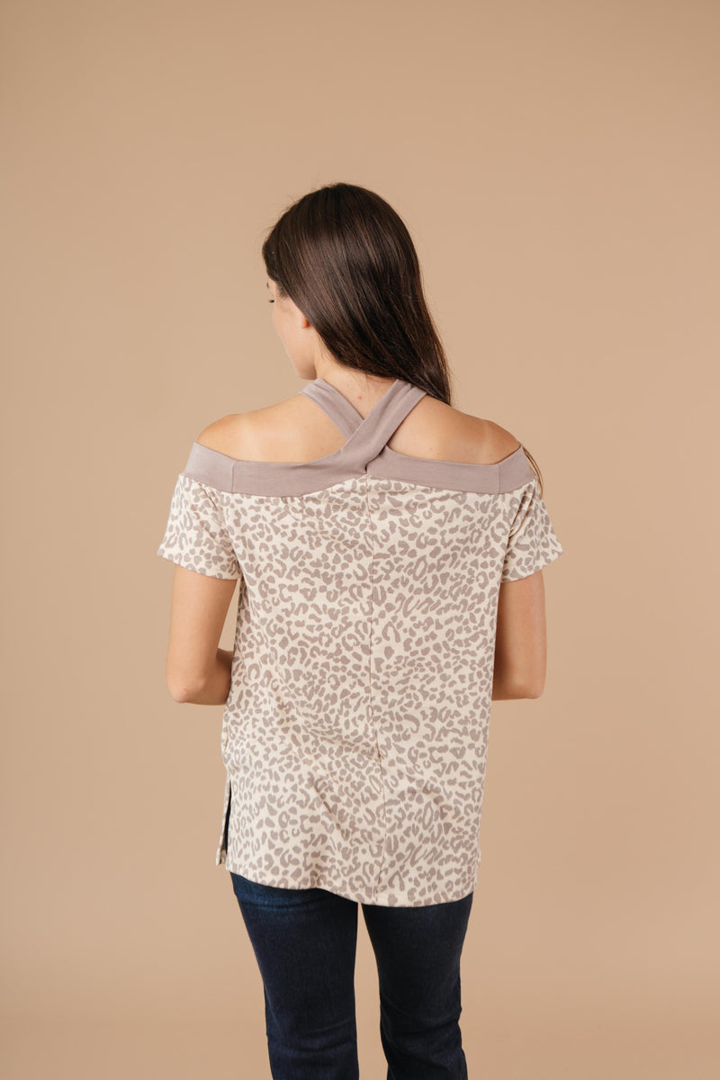 Lovely Leopard Top - On Hand-1XL, 2XL, 3XL, 9-17-2020, BFCM2020, Group A, Group B, Group C, Group D, Group T, Large, Made in the USA, Medium, Plus, Small, Tops, XL, XS-Small-Womens Artisan USA American Made Clothing Accessories