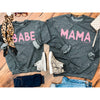 MAMA Gray/Pink Bleached Sweatshirt