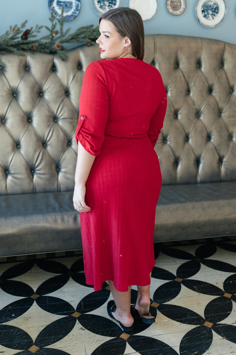 Reckless Abandon Dress In Red - On Hand-11-5-2020, 1XL, 2XL, 3XL, BFCM2020, Dresses, Group A, Group B, Group C, Group D, Group T, Group W, Large, Made in the USA, Medium, On hand, Small-Small-Womens Artisan USA American Made Clothing Accessories