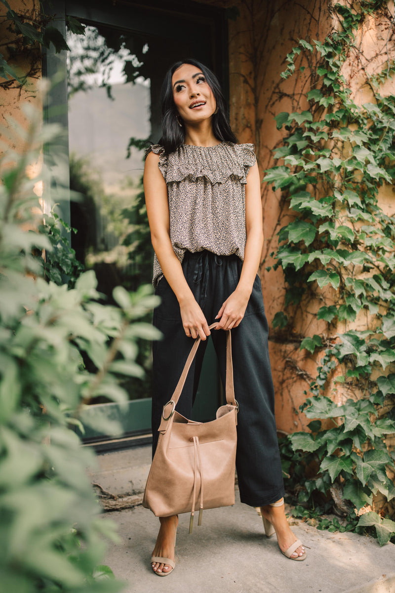 Ruffled Yoke Blouse - On Hand-1XL, 2XL, 3XL, 9-10-2020, BFCM2020, Group A, Group B, Group C, Group D, Large, Made in the USA, Medium, Plus, Restocks, Small, Tops, XL, XS-Small-Womens Artisan USA American Made Clothing Accessories