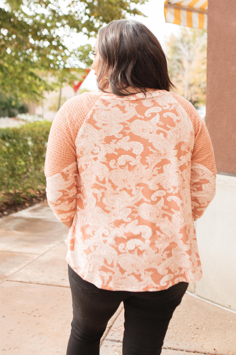 The Paisley Printed Top - On Hand-10-15-2020, 10-23-2020, 1XL, 2XL, 3XL, BFCM2020, Bonus, Group A, Group B, Group C, Group D, Group V, Group W, Large, Made in the USA, Medium, Plus, Small, Tops, XL, XS-Small-Womens Artisan USA American Made Clothing Accessories