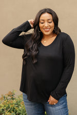 The Wendi Top in Ebony - On Hand-10-13-2020, 10-23-2020, 1XL, 2XL, BFCM2020, Bonus, EOY2020, Group A, Group B, Group C, Group D, Large, Made in the USA, Medium, On hand, Plus, Small, Tops, XL-Small-Womens Artisan USA American Made Clothing Accessories