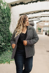 Tweedle Delightful Tweed Blazer In Black-11-12-2021, 1XL, 2XL, 3XL, 9-15-2020, Group A, Group B, Group C, Group T, Group U, Group X, Group Y, Group Z, Large, Made in the USA, Medium, Plus, Re-Release, SiteWide21, Small, Tops-Womens Artisan USA American Made Clothing Accessories