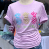 Be Sweet Pineapple Crew Tee-cotton tee, Graphic Tees, Lavender, Made in the USA, pineapple-Womens Artisan USA American Made Clothing Accessories