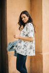 Washed Away Top - On Hand-1XL, 2XL, 3XL, 9-29-2020, BFCM2020, Group A, Group B, Group C, Group D, Group S, Large, Made in the USA, Medium, Plus, Small, Tops, XL, XS-XS-Womens Artisan USA American Made Clothing Accessories