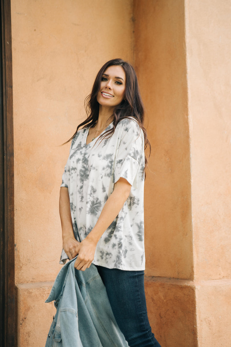 Washed Away Top - On Hand-1XL, 2XL, 3XL, 9-29-2020, BFCM2020, Group A, Group B, Group C, Group D, Group S, Large, Made in the USA, Medium, Plus, Small, Tops, XL, XS-XS-Womens Artisan USA American Made Clothing Accessories