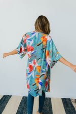 Bird of Paradise Kimono-1XL, 2XL, 4-22-2021, 8-12-2020, 8-6-2020, BFCM2020, Bonus, Final Few Friday, Group A, Group B, Group C, Group D, Group T, Group U, Group X, Group Y, Group Z, July2021SummerSale, Large, Made in the USA, Medium, Plus, Reshoots, Small, SummerContest2021Part2, Tops, XL-Womens Artisan USA American Made Clothing Accessories