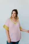 Briar Rose Waffle Knit Top - On Hand-1XL, 2XL, 3XL, 8-12-2020, 8-4-2020, BFCM2020, Bonus, Group A, Group B, Group C, Group D, Large, Made in the USA, Medium, On hand, Plus, Small, Tops-Small-Womens Artisan USA American Made Clothing Accessories