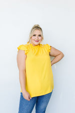 Build Me Up Buttercup Top In Yellow-1XL, 2XL, 8-11-2020, Group A, Group B, Group C, Group D, Group Y, Large, Made in the USA, Medium, Plus, SiteWide21, Small, Tops, XL-Womens Artisan USA American Made Clothing Accessories