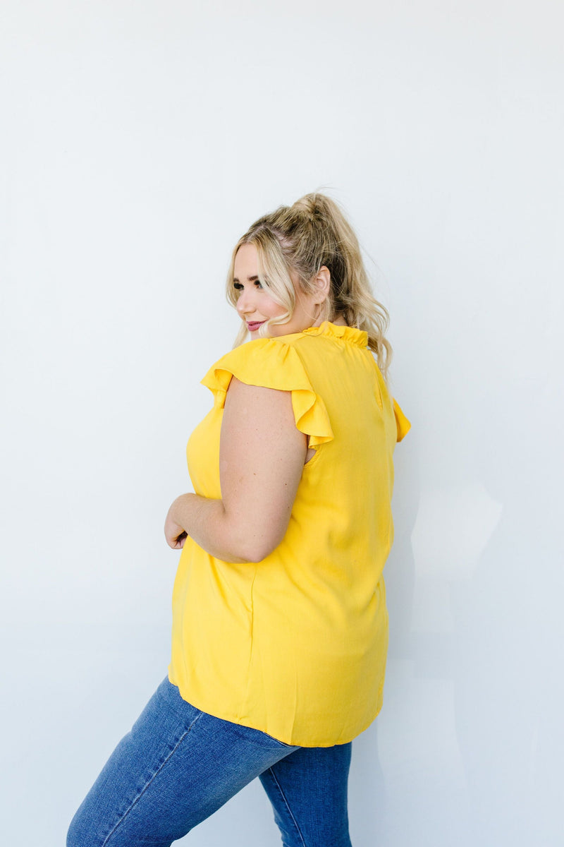 Build Me Up Buttercup Top In Yellow-1XL, 2XL, 8-11-2020, Group A, Group B, Group C, Group D, Group Y, Large, Made in the USA, Medium, Plus, SiteWide21, Small, Tops, XL-Womens Artisan USA American Made Clothing Accessories