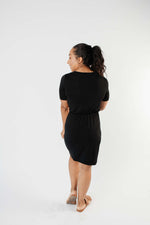 Cute Comfort Dress In Black - On Hand-1XL, 2XL, 3XL, 8-13-2020, BFCM2020, Dresses, Group A, Group B, Group C, Group D, Group T, Group V, Large, Made in the USA, Medium, Plus, Small, XL, XS-Medium-Womens Artisan USA American Made Clothing Accessories