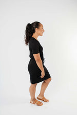Cute Comfort Dress In Black - On Hand-1XL, 2XL, 3XL, 8-13-2020, BFCM2020, Dresses, Group A, Group B, Group C, Group D, Group T, Group V, Large, Made in the USA, Medium, Plus, Small, XL, XS-Medium-Womens Artisan USA American Made Clothing Accessories