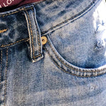 KanCan High Waist Denim Shorts-Bottoms, Denim, Sale, Shorts-Womens Artisan USA American Made Clothing Accessories