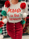 Jesus is the Reason Tee-EOY2020, Made in the USA-Womens Artisan USA American Made Clothing Accessories