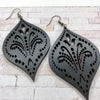 Black Wood Adornment Earrings-accessories, earrings, jewelry, Made in the USA-Womens Artisan USA American Made Clothing Accessories