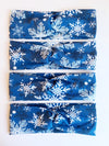 Royal Blue Snowflakes Headband - On Hand--Womens Artisan USA American Made Clothing Accessories