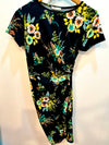 Floral Side Shirred Dress