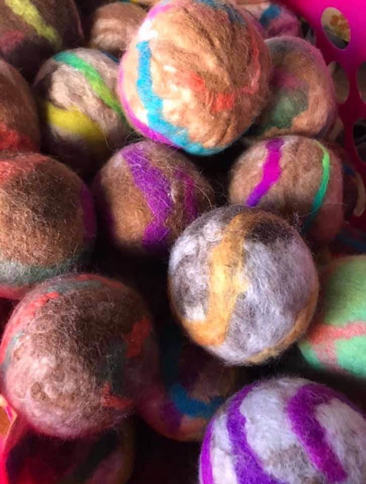 Alpaca Dryer Balls {Pack of Three}-Gifts, Home, Laundry-Womens Artisan USA American Made Clothing Accessories