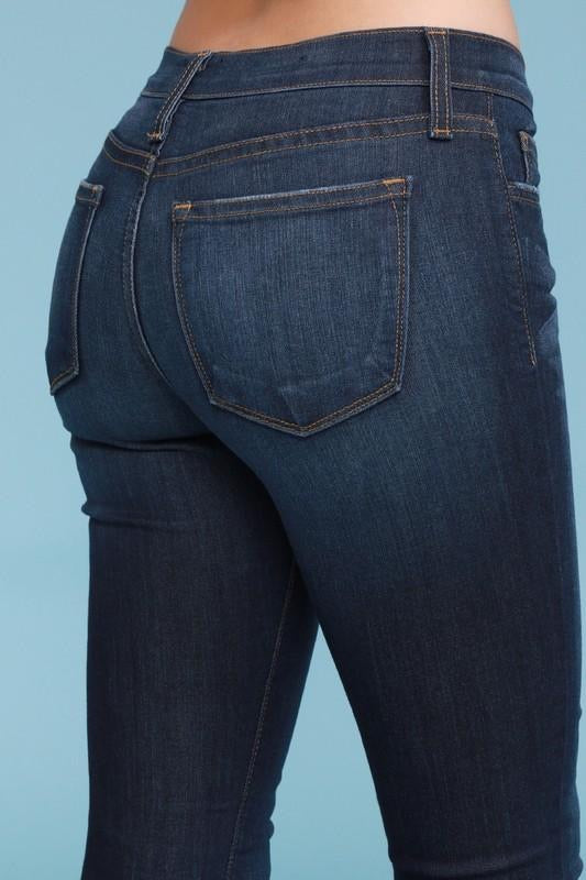 Skinny Mid Rise Jeans-Made in the USA-Womens Artisan USA American Made Clothing Accessories