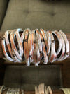 Leather Wrap Bracelet with Crystal Accents-Jewelry, Made in the USA-Womens Artisan USA American Made Clothing Accessories