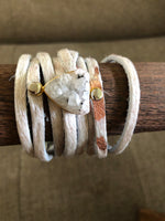 Leather and Druzy Bracelets-Jewelry, Made in the USA-Womens Artisan USA American Made Clothing Accessories